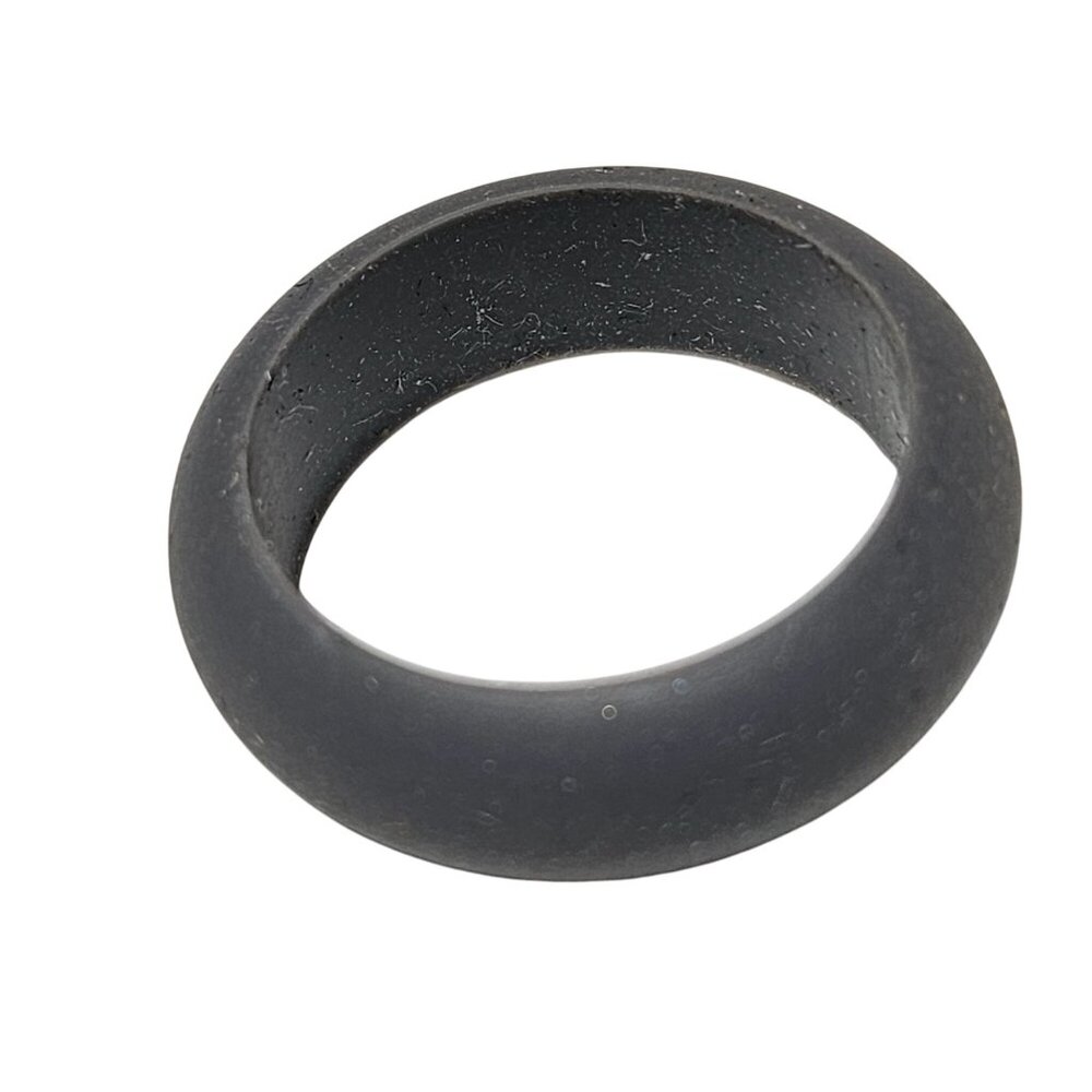 Gray Silicone Ring Mens Size 11 Durable Lightweight Wedding Band